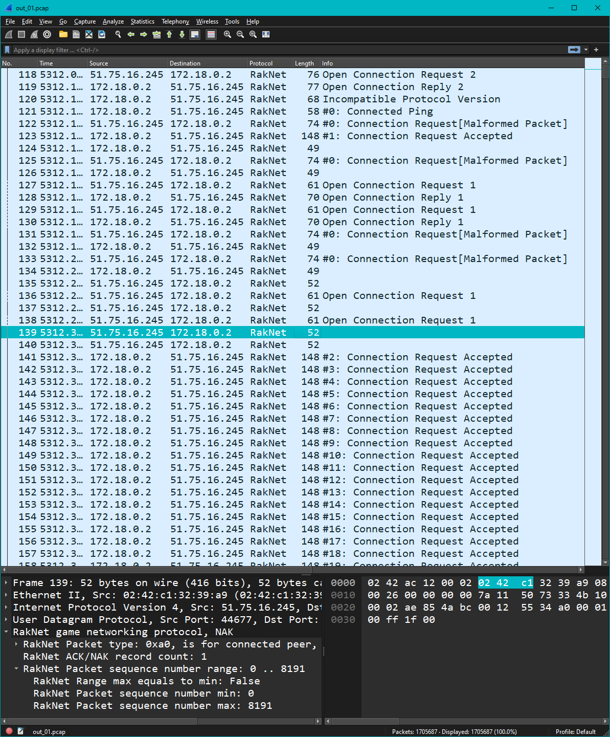 Wireshark Live Attack